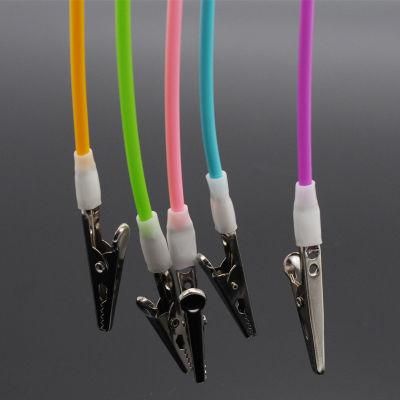 Basic Dentistry Silicone Material Colorful Dental Bib Clip Chain Napkin Holder
