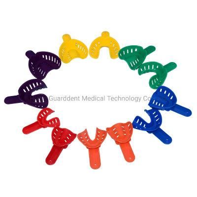 Disposable Dental Impression Tray Plastic Double Mouth Impression Tray Factory Supply Adjustable