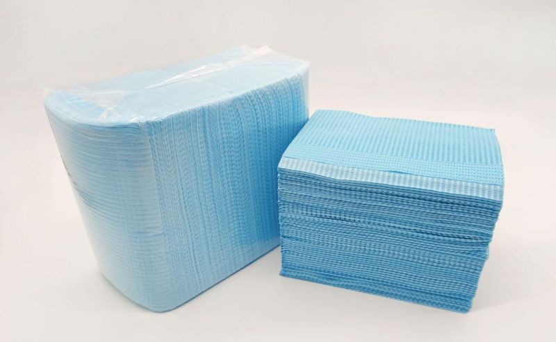 Different Color Waterproof Plastic Disposable Dental Bib