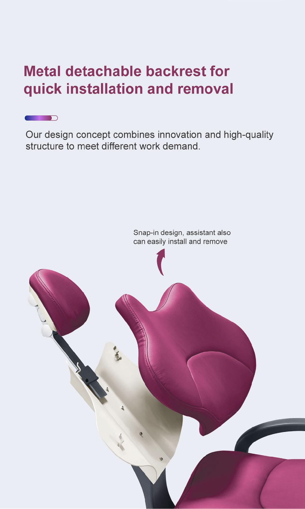 Colorful Dental Chair with Down Handing Tray