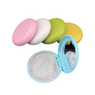 Magnetic ABS Dental Orthodontic Aligner Retainer Storage Case with Silicone Pad Inside