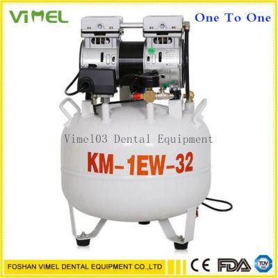 Dental Medical Oil Free Noiseless Air Compressor Motor 32L