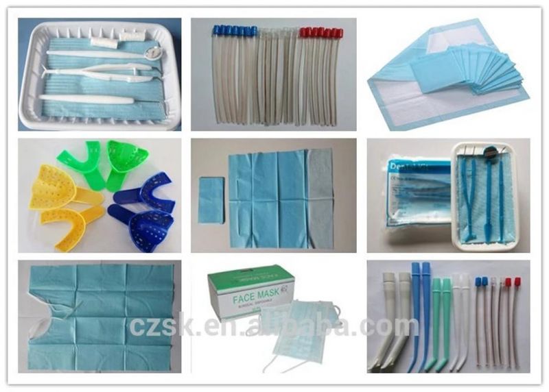 3 Ply Printed Hospital Plastic Paper Disposable Dental Bibs