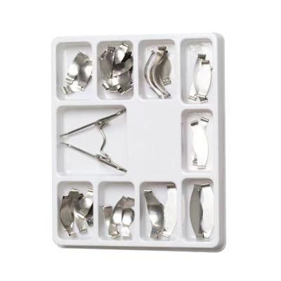 Dental Matrix with Springclip No. 1.330 Sectional Contoured Metal Matrices Full Kit for Teeth Replacement Dentsit Tools