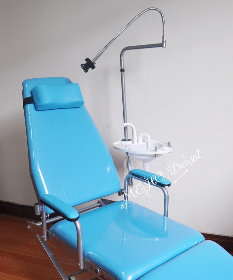 Portable Dental Mobile Folding Chair Unit+LED Surgical Light Lamp+Waste Basin