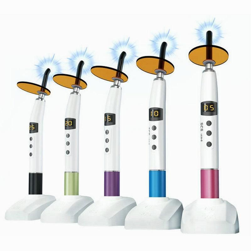 Colorful Wireless LED Dental Curing Light with Caries Detection Function