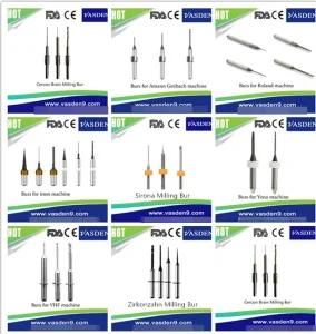 Dental Milling Zirconai Block Cadcam Coating DC Diamond Drill Burs