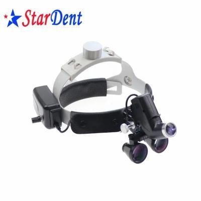 Surgical Dental Loupes with Light/Magnifying Glass/Binocular Dental Loupes 2.5X 3.5X