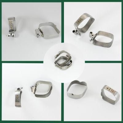 Dental Orthodontic Material Metal Band with Roth Tube