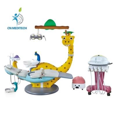 Lovely Cute Giraffe Type Children Kids Use Dental Unit Chair for Dental Clinic