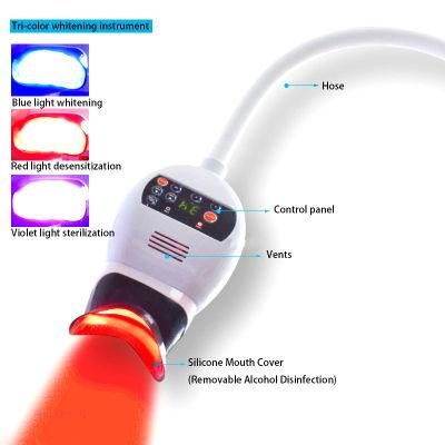 Dental Lamp 3in1 Red Purple Blue Whitening Teeth LED Light Dental LED Lamp Tooth Teeth Whitening Bleaching Light