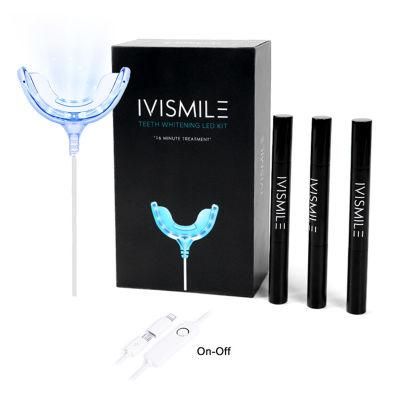 Ivismile Remove Bad Breath Home Teeth Whitening Kit Blue LED Light