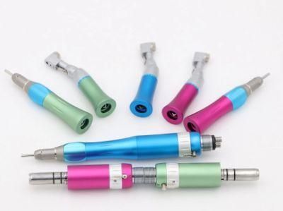 High Quality Medical Equipment Dental Low Speed Handpiece External Channel E Type Dental Handpiece Colorful