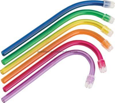 100% Latex Free and Non-Toxic Multi-Color Disposable Consumable Dental Clear Saliva Ejector Suction Tips