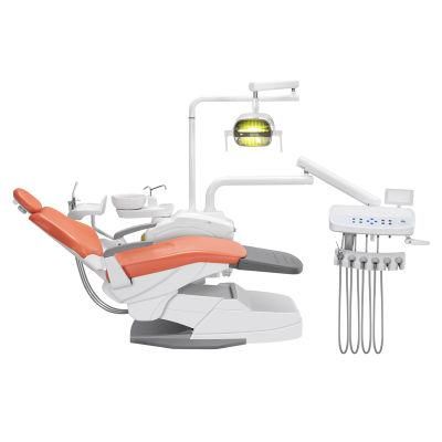 Double Water Bottle Dental Unit with LED Reflective Oral Lamp