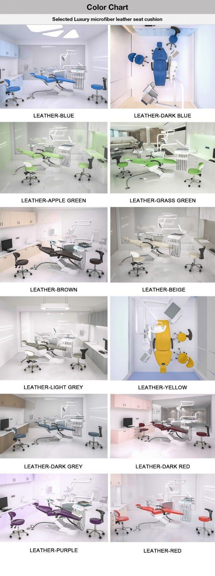 Luxury Imported Sensor LED Lamp Upgrade Safety Anti-Collision Design Dental Chair