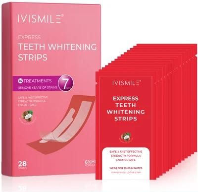 Reduced Sensitivity Flavorless Whitener Strips Dental Teeth Whitening Strips