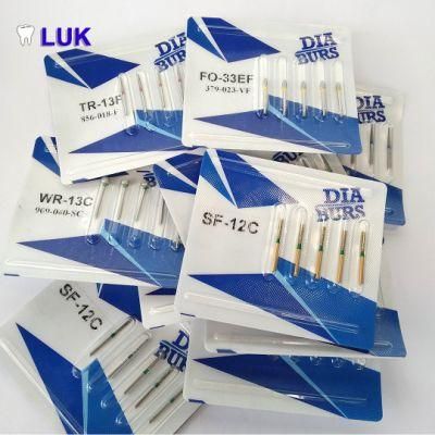 High Quality Gold Diamond Burs (high durable and Cutting Efficiency)