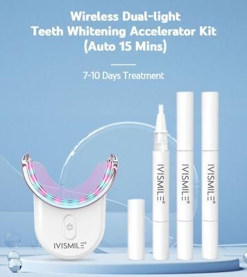 Professional Teeth Whitening Formula with (3) Teeth Whitening Pen Teeth Whitening Kit with LED Light