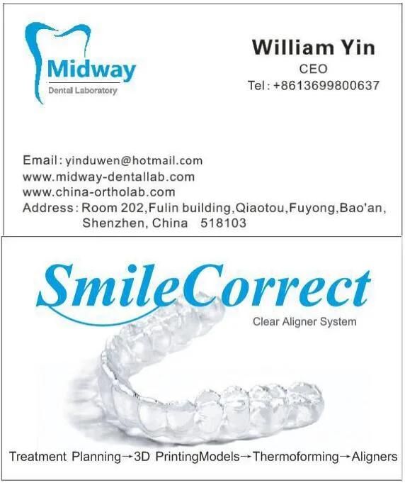 OEM Teeth Aligner Dental 3D Clear Aligners Orthodontics Brace with Quality Certifications