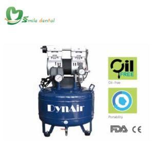 750W Silent Oilless Air Compressor for 2 Dental Chairs