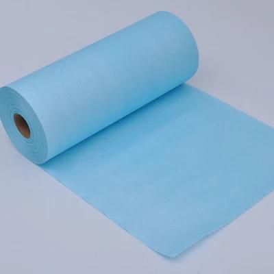 Disposable Clinic Patient 80 Sheets Tissue Poly Medical Apron with Tie Dental Bib Roll