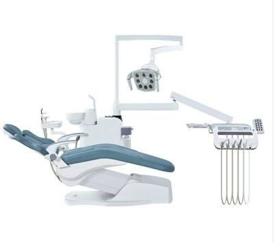 Luxury Design Dental Unit Ultrafabric Upholstery Dental Chair with LED Operation Light