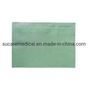 500PCS Tissue and Poly Laminated 3ply Premium Aqua Dentist Bibs