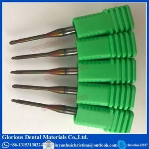 CAD Cam Dental Carbide Metal/Zirconia/PMMA Burs