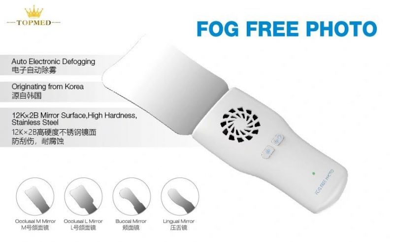 Stainless Steel Refractor Mirror Anti-Fog Oral Photo Photographic Fog Free