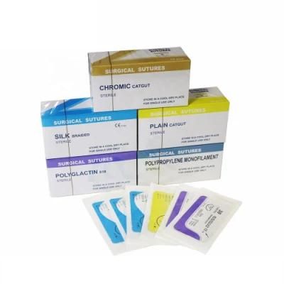 Surgical Absorbable Polyglactin 910 Surgical Sutures USP Sizes