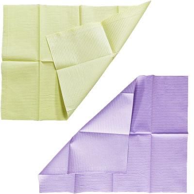 Surgical Consumable Medical Disposable 3ply Dental Bibs Waterproof Dental Bib Patient Paper Towel