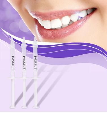 Enamel Safe and Effective 1.2ml Teeth Whitening Syringe Gel Private Label
