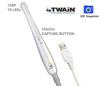 Portable Dental Oral Endocsope Intraoral Camera 10 LEDs Waterproof Design USB Port Connection