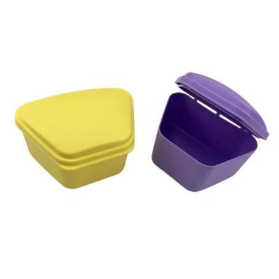 Sturdy Plastic Orthodontic Aligner Cleaning Denture Crown Storage Box
