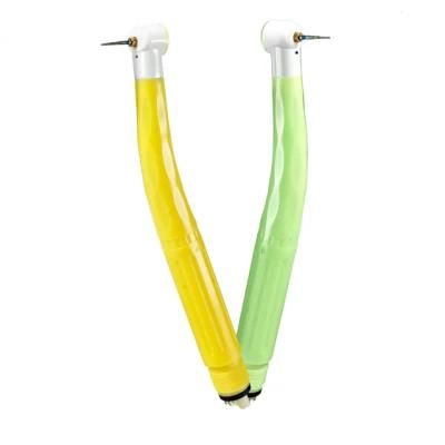 Green/Yellow Color Customizable Cheap Plastic High Speed Dental Handpiece From Factory