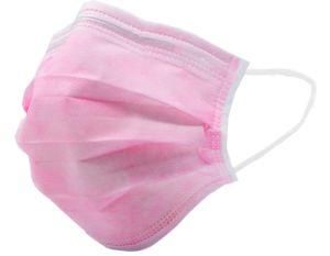 Disposable 3 Ply Non- Woven Face Mask - Pink