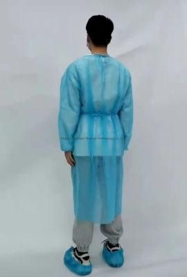 Surgical Gown Manufacturer Blue Disposable Isolation Gowns Cloth Gowns Medical Cheap Surgical Gowns