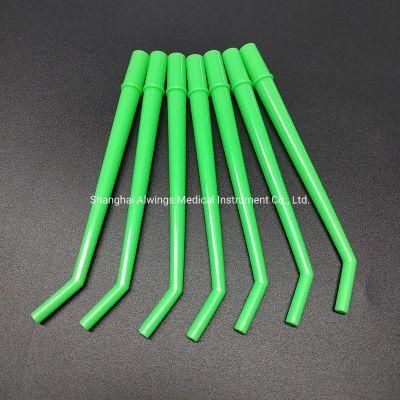 Disposable Dental Green Pre-Bent Surgical Aspirator Tips