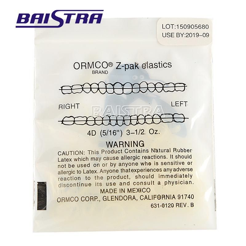 Orthodontic Material Different Sizes Dental Elastic Bands