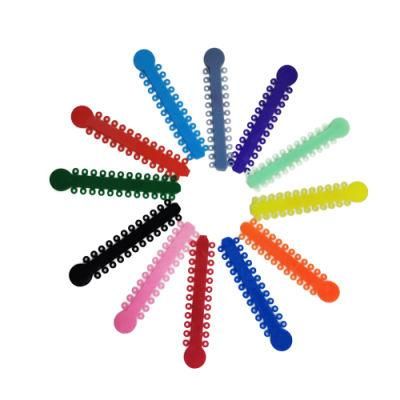 Dental Orthodontic Materials Colorful Type Elastic Ligature Tie