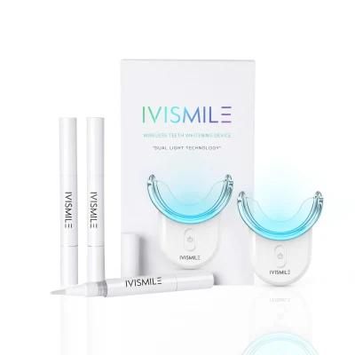 Ivismile Professional Dental Whitening Kit with Wireless Recharging LED Light
