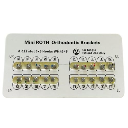 Dental Supplies Orthodontic Metal Brackets Roth 022