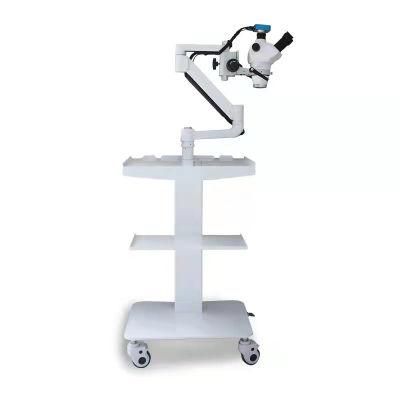 Stand Trolley Type with Long Arm 3-Part Arm Dental Microscope