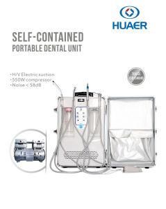 Ce and ISO Approved Built-in Air Compressor Portable Dental Unit