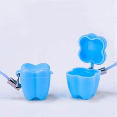 Primary Teeth Box Baby Teeth Plastic Denture Box with String