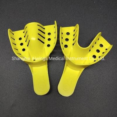 ABS Medical Material Dental Impression Trays #3 #4 M Upper Lower Yellow