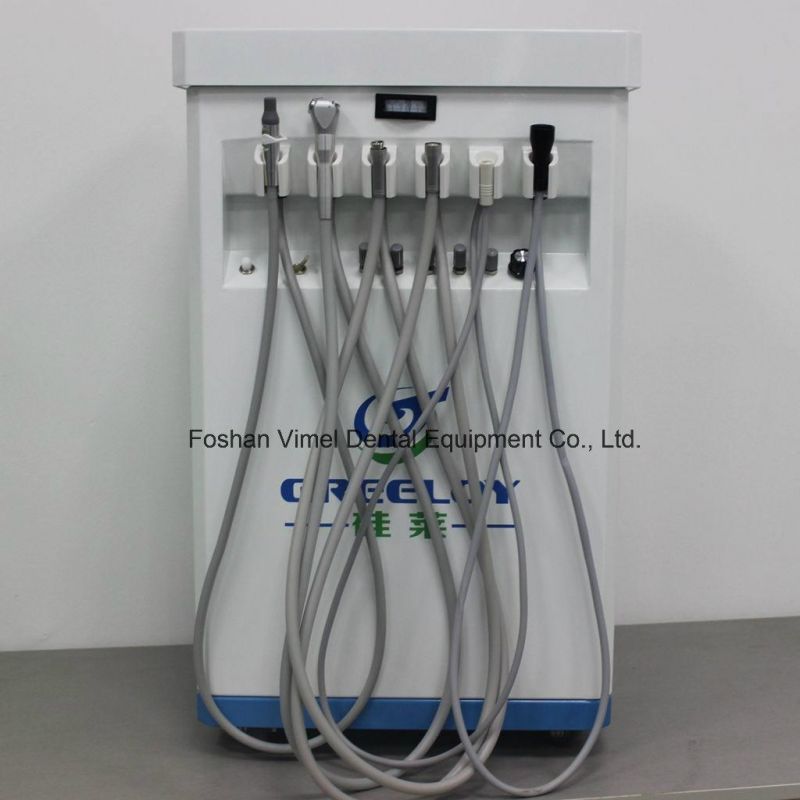 Portable Delivery Treatment Cart Dental Unit with Compressor