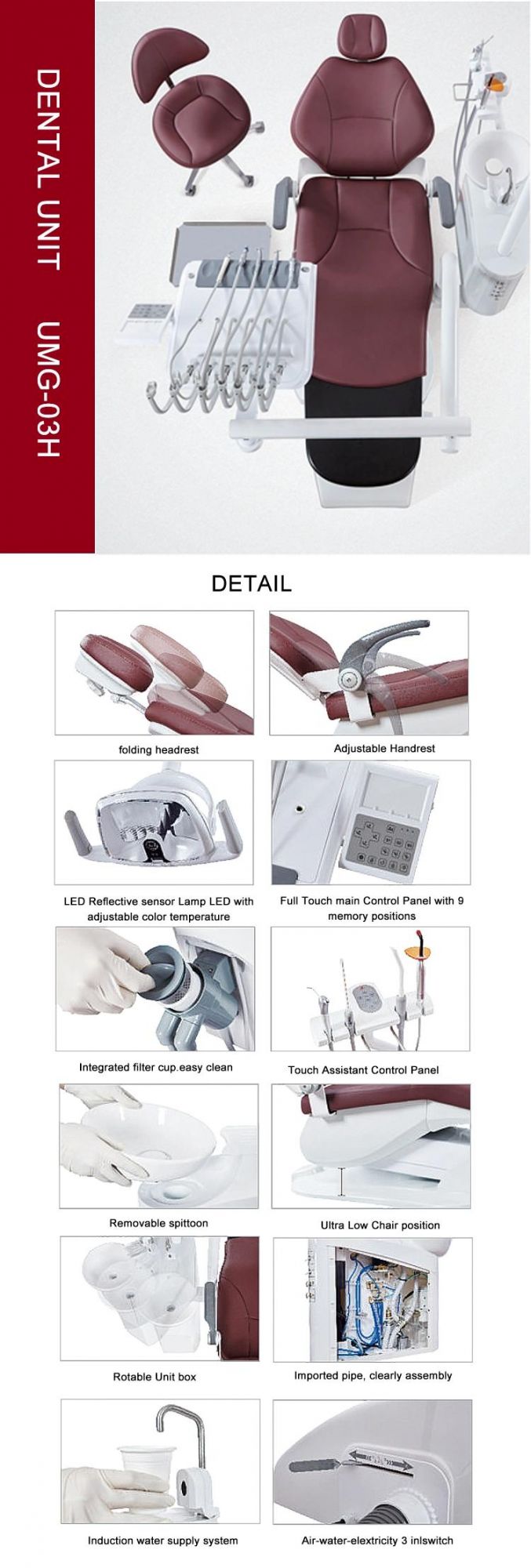 Perfect Design Classic Medical Equipment Dental Chair Unit