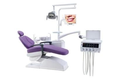 CE Approved Luxury Movable Dental Chair with LED Sensor Lamp